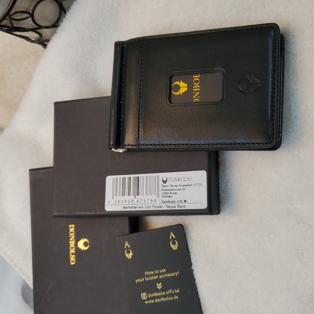 Donbolso mens slim wallet